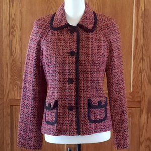 Pendleton Red and Black Tweed Jacket